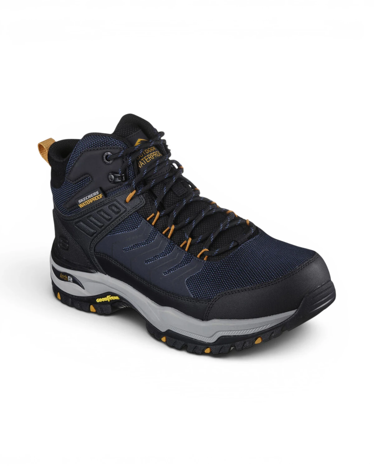 204634-NVBK Tamno plave/crne muške čizmice Arch Fit Dawson – Skechers