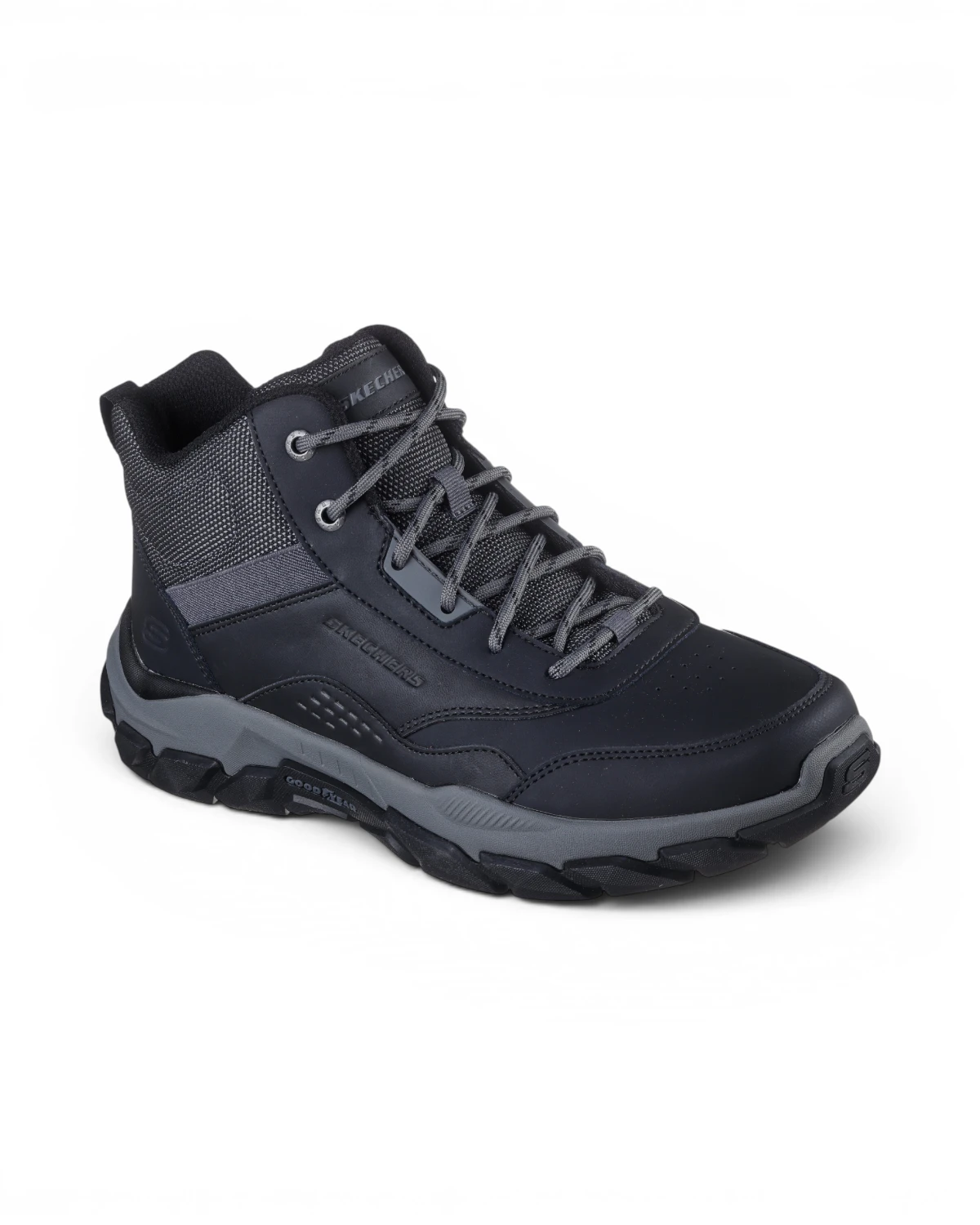 205587-BLK Crne muške čizmice Santoro Hopkins – Skechers