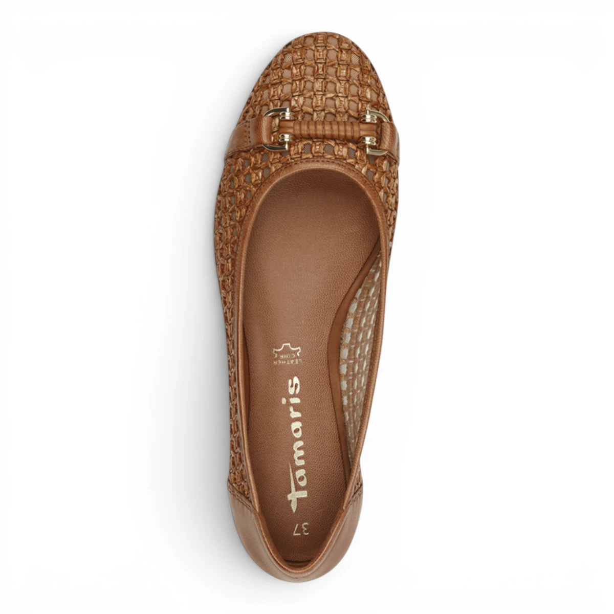 22138-44-305 Tamaris ženska balerina COGNAC