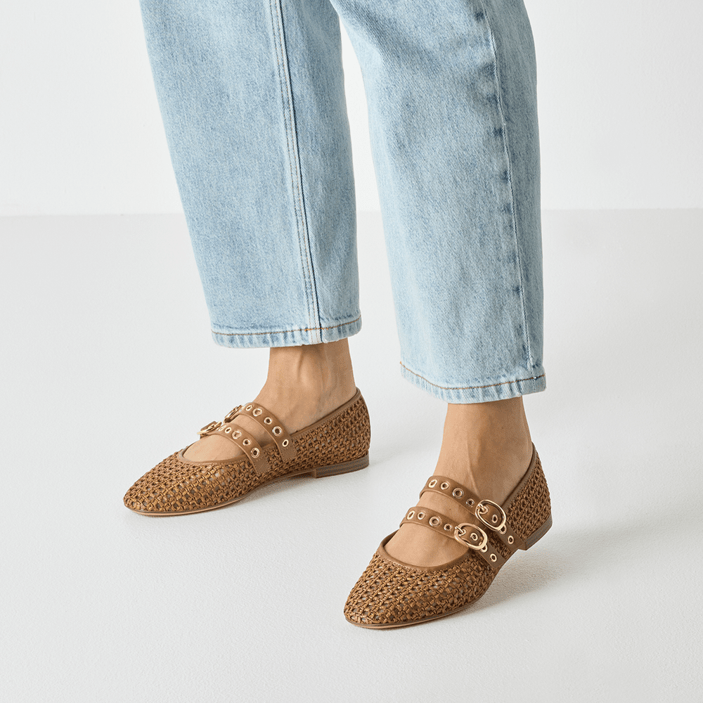 22144-46-305 Tamaris ženska balerina COGNAC