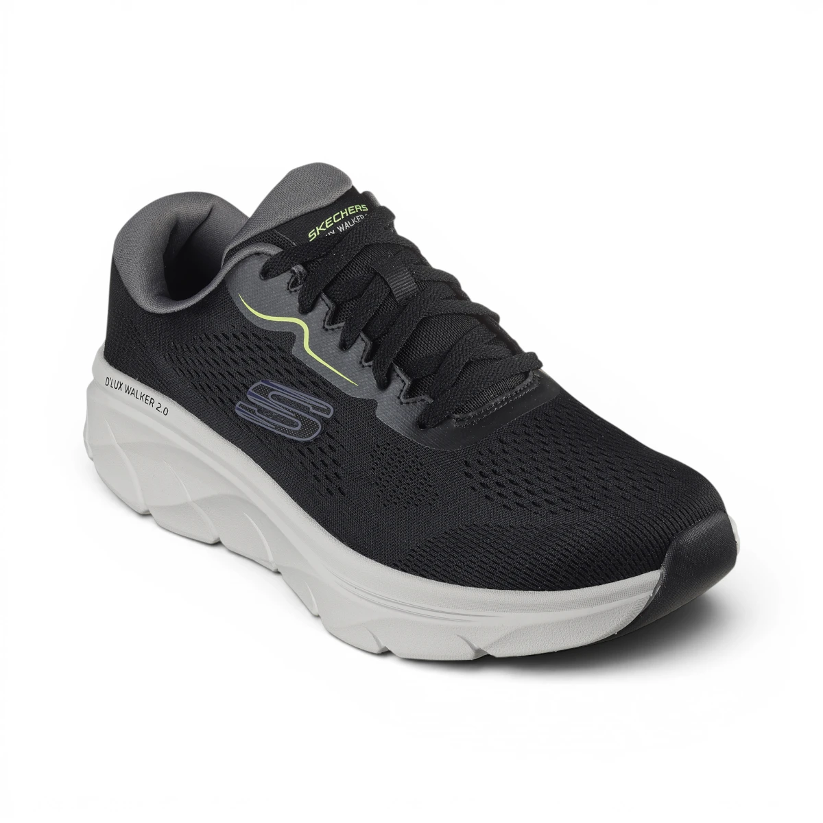 232714-BKLM D'Lux Walker 2.0 Swave tenisice crno-limeta – Skechers