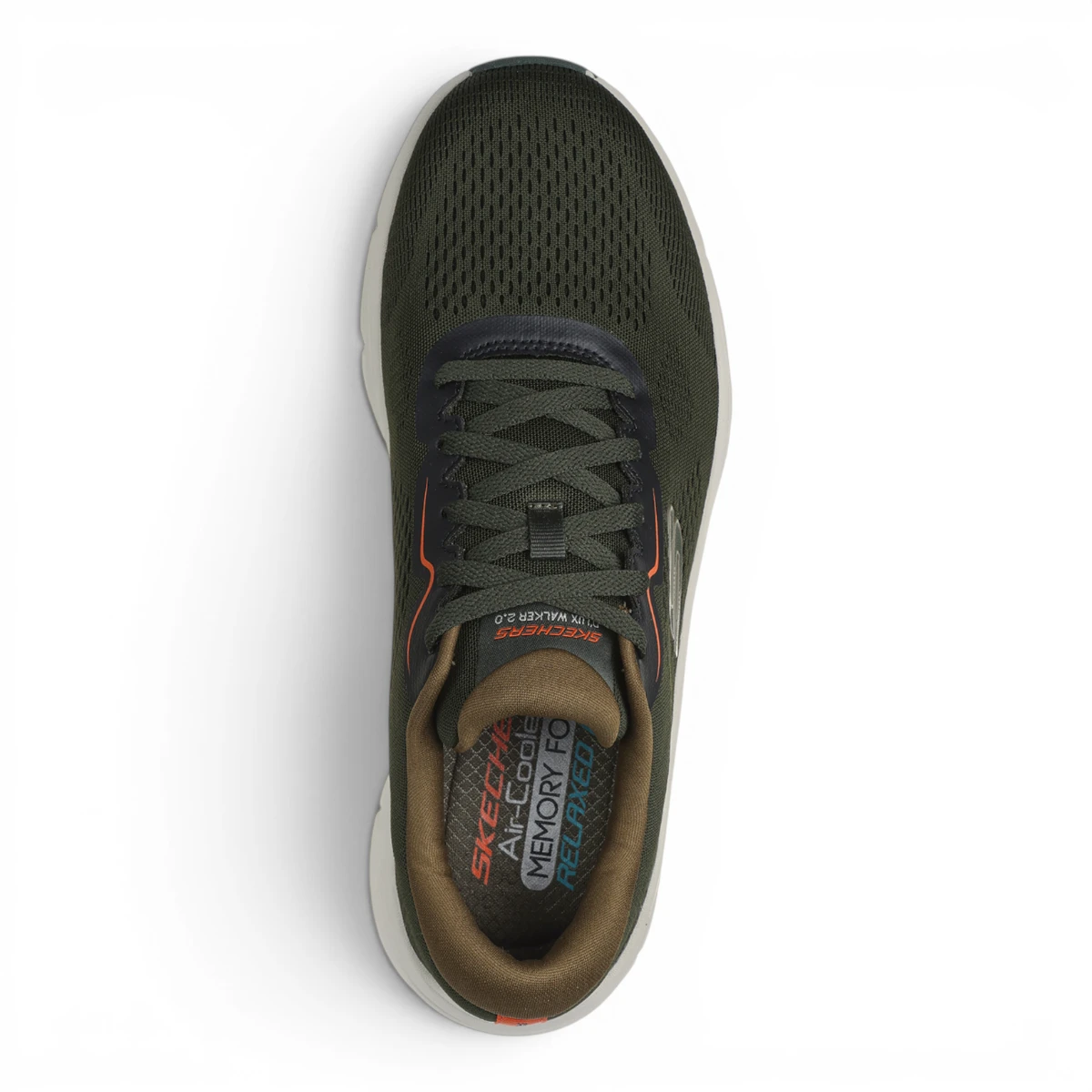 232714-OLOR D'Lux Walker 2.0 Swave tenisice maslinasto-narančaste – Skechers