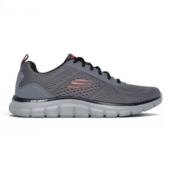 Track Leshur tenisice sivo-narančaste – Skechers