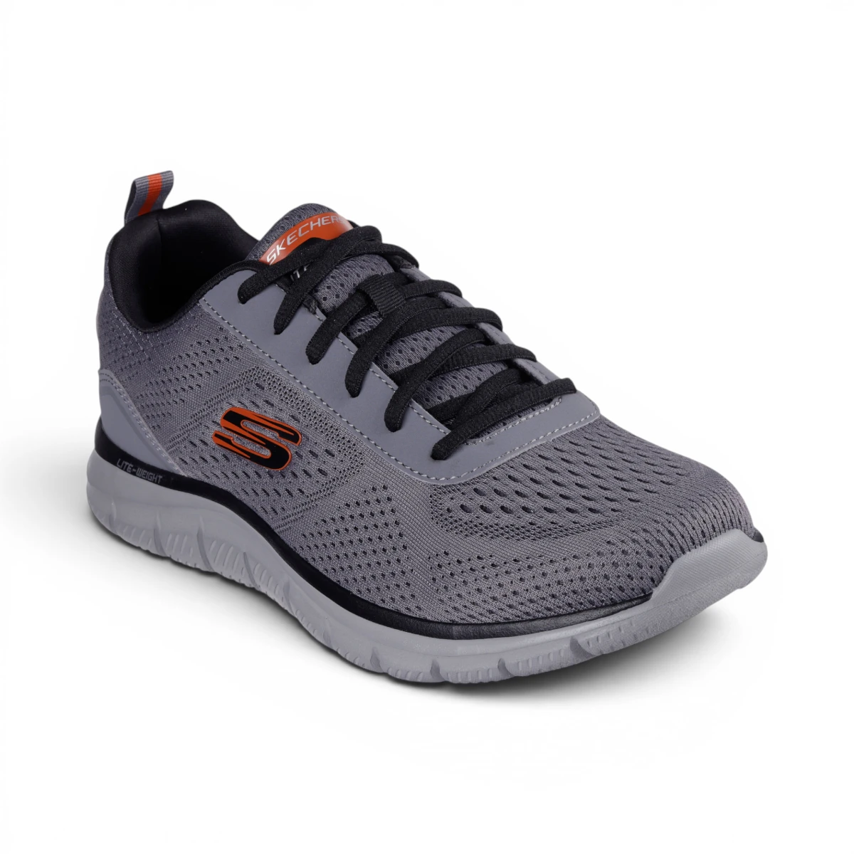 232758-CCOR Track Leshur tenisice sivo-narančaste – Skechers