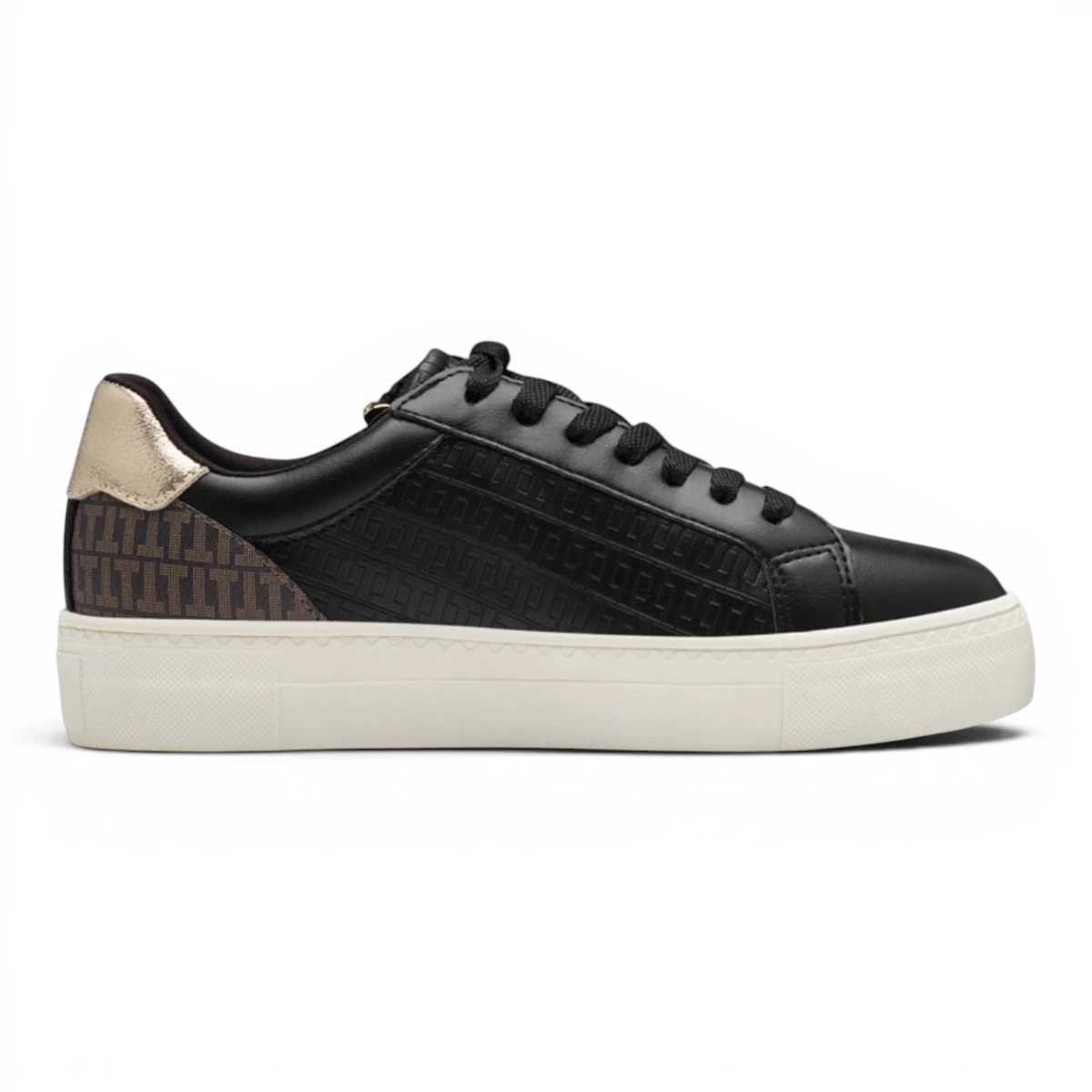 23313-41-048 Tamaris ženske tenisice Schnürer BLACK/GOLD