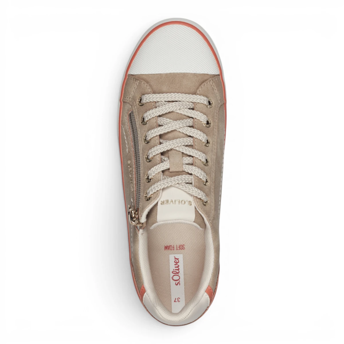 23605-44-345 s.Oliver ženska tenisica LIGHT TAUPE