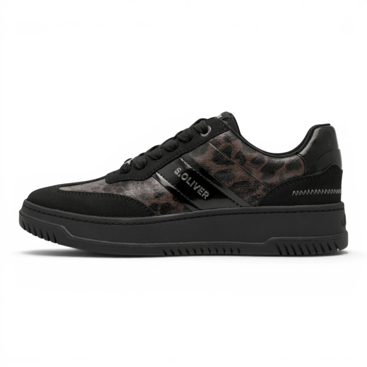 23683-45-090 s.Oliver ženska tenisica BLACK/LEOPARD