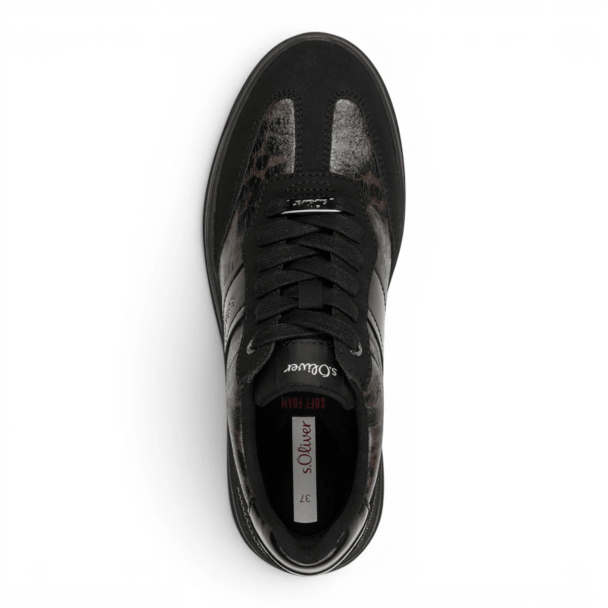 23683-45-090 s.Oliver ženska tenisica BLACK/LEOPARD
