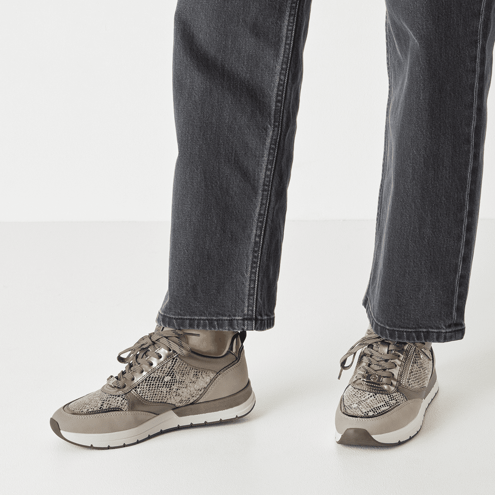 23732-41-393 Tamaris ženska tenisica TAUPE/SNAKE