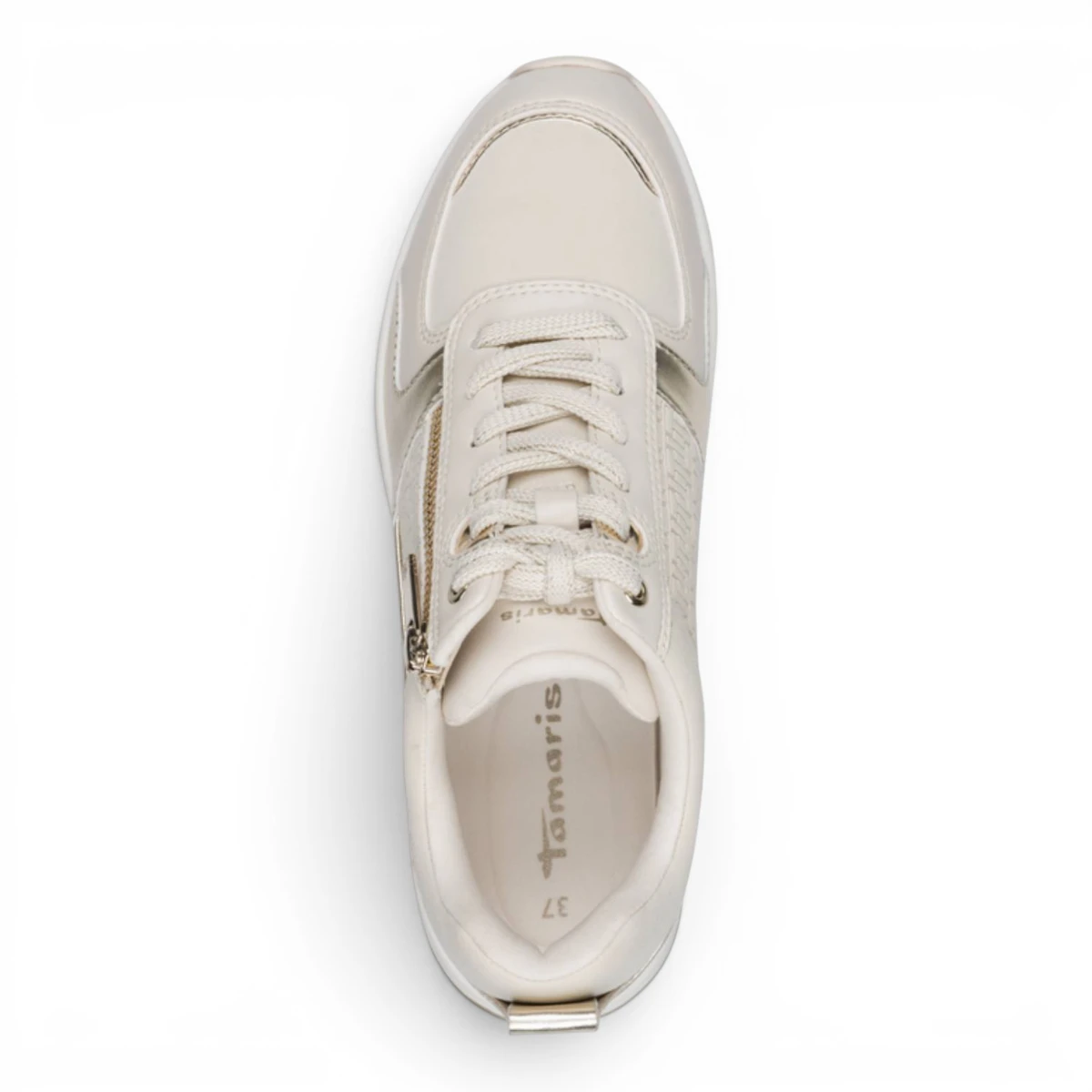 23754-45-485 Tamaris ženska tenisica IVORY/GOLD