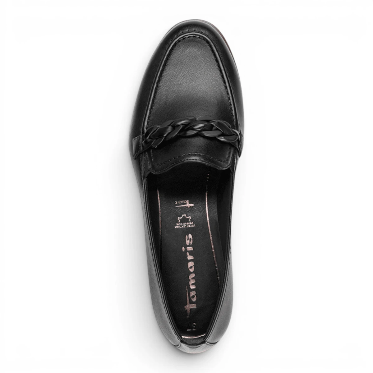 24200-42-003 Tamaris ženska mokasina BLACK LEATHER