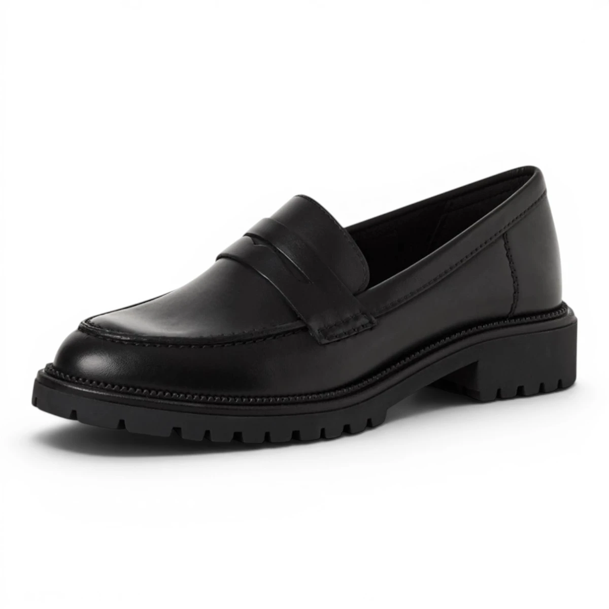 24300-45-003 Tamaris ženska mokasina BLACK LEATHER