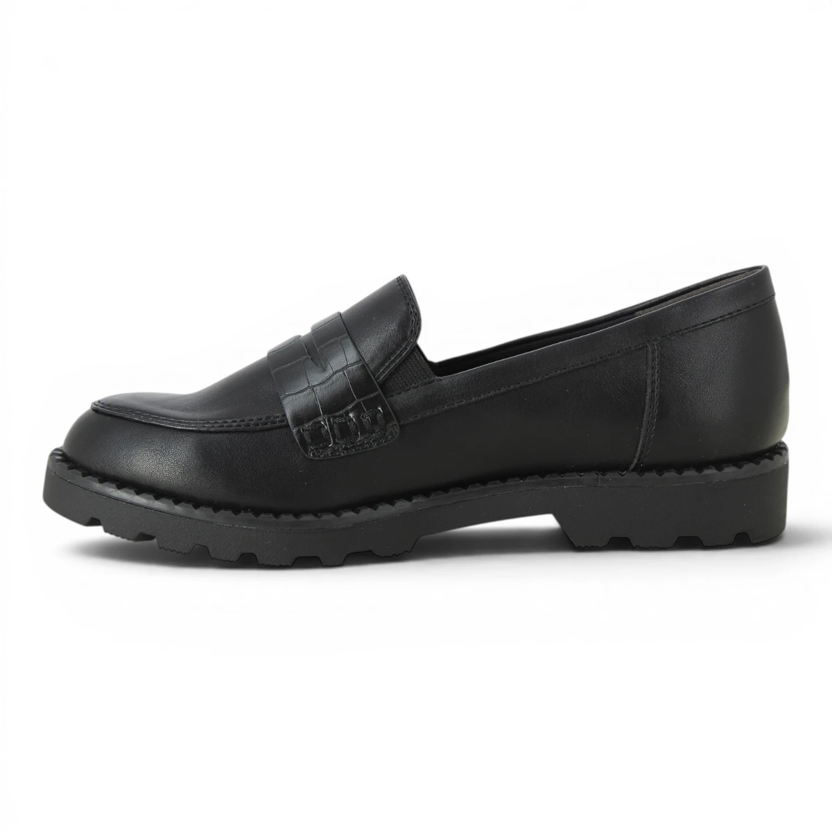 24312-41-020 Ženske kožne mokasinke Tamaris Badam Black Matt