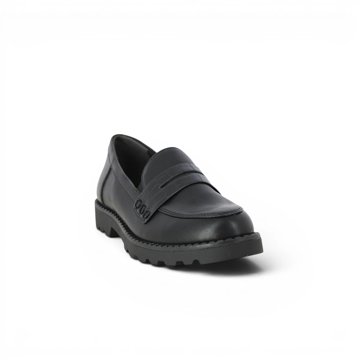 24312-41-020 Ženske kožne mokasinke Tamaris Badam Black Matt