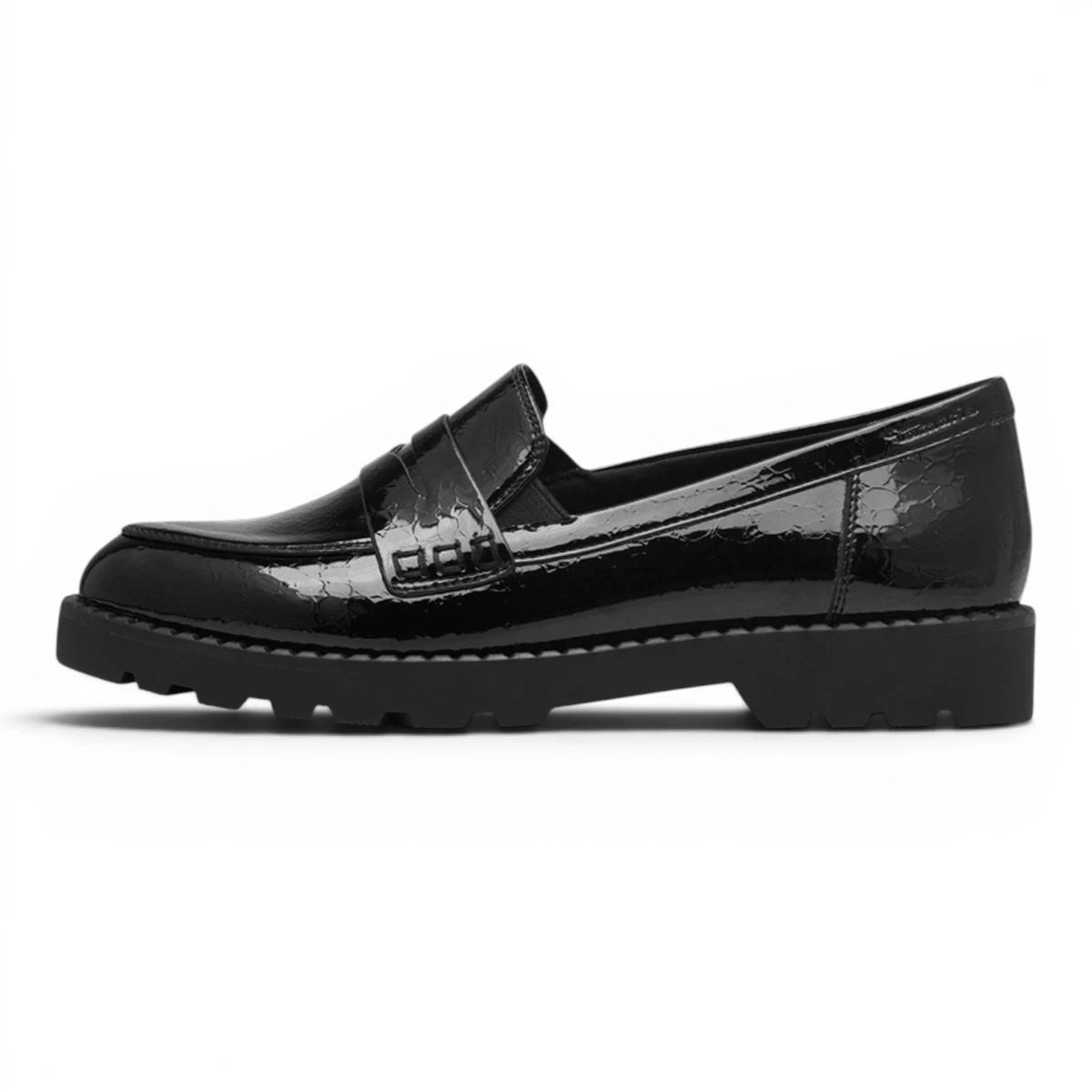 24312-41-087 Tamaris BLK PATENT STR