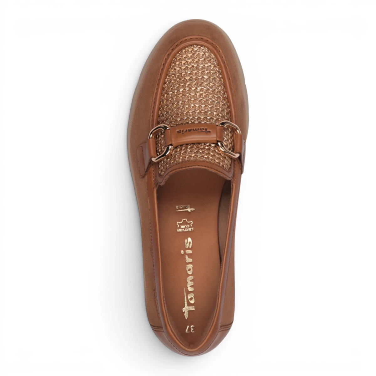 24628-44-392 Tamaris ženska mokasina COGNAC COMB