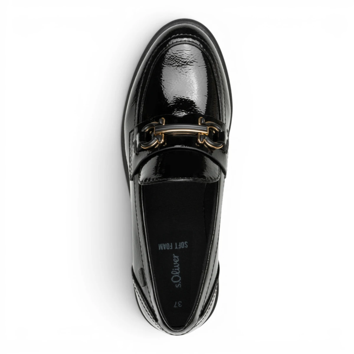 24729-45-018 s.Oliver ženska mokasina BLACK PATENT