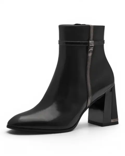 Tamaris Black/Pewter gležnjače