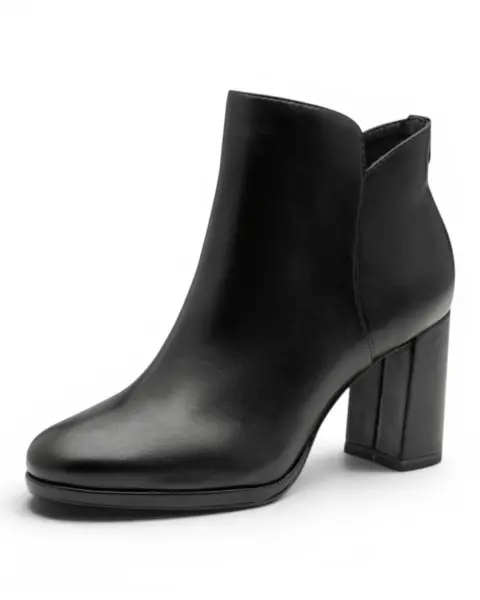 Tamaris Black Matt gležnjače na petu