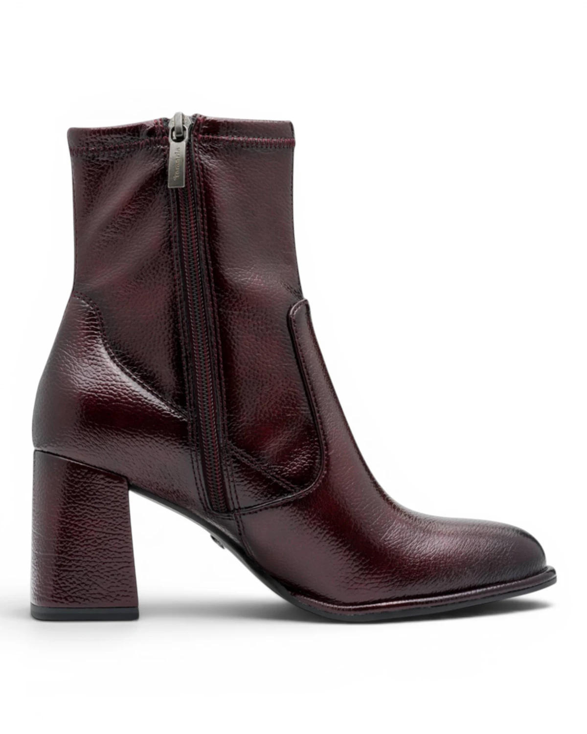 25357-41-568 Tamaris ženska gležnjača  MERLOT PATENT