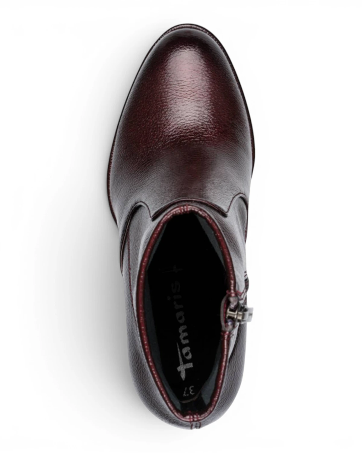 25357-41-568 Tamaris ženska gležnjača  MERLOT PATENT