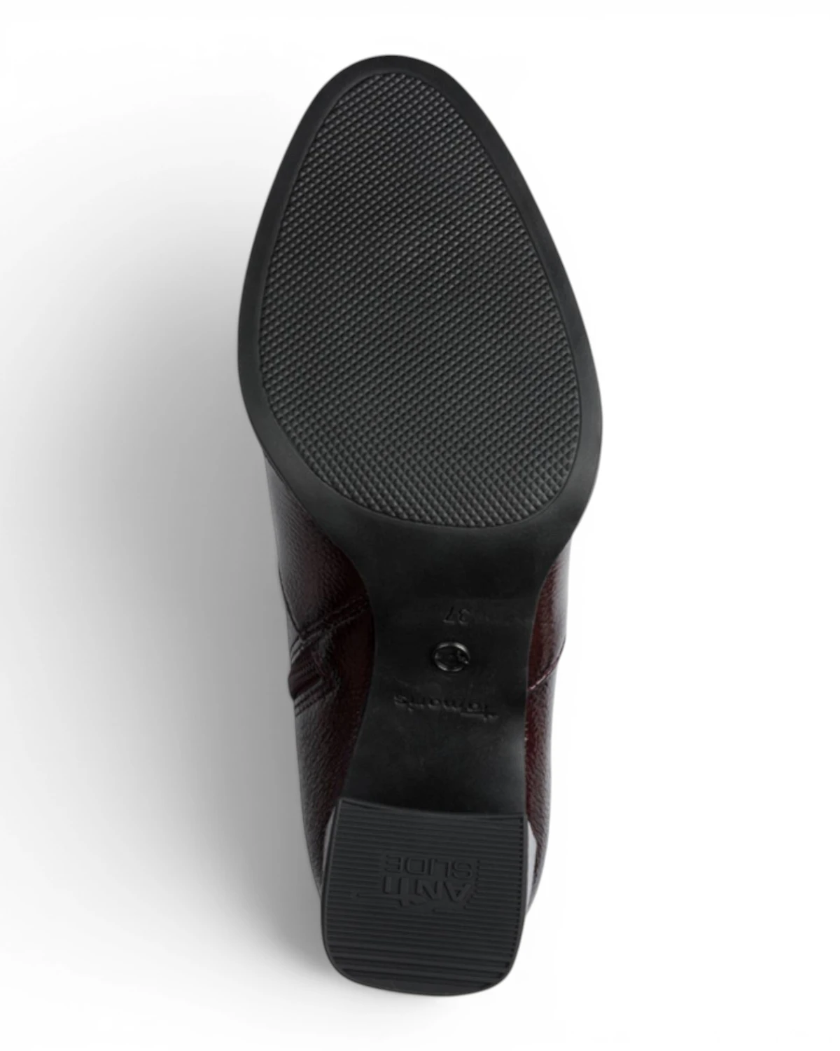 25357-41-568 Tamaris ženska gležnjača  MERLOT PATENT
