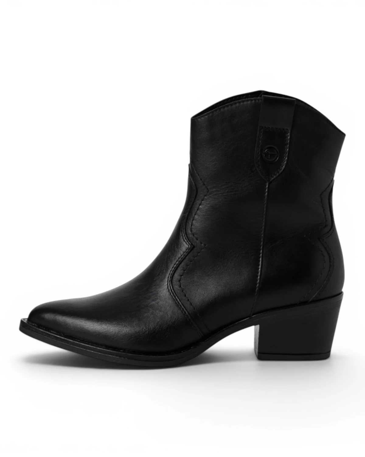25702-41-003 Tamaris ženska gležnjača BLACK LEATHER