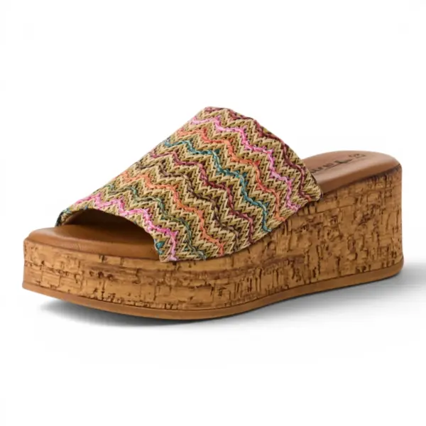 Ženske šarene natikače Tamaris MULTICOLOR – Razigranost i elegancija na visoku