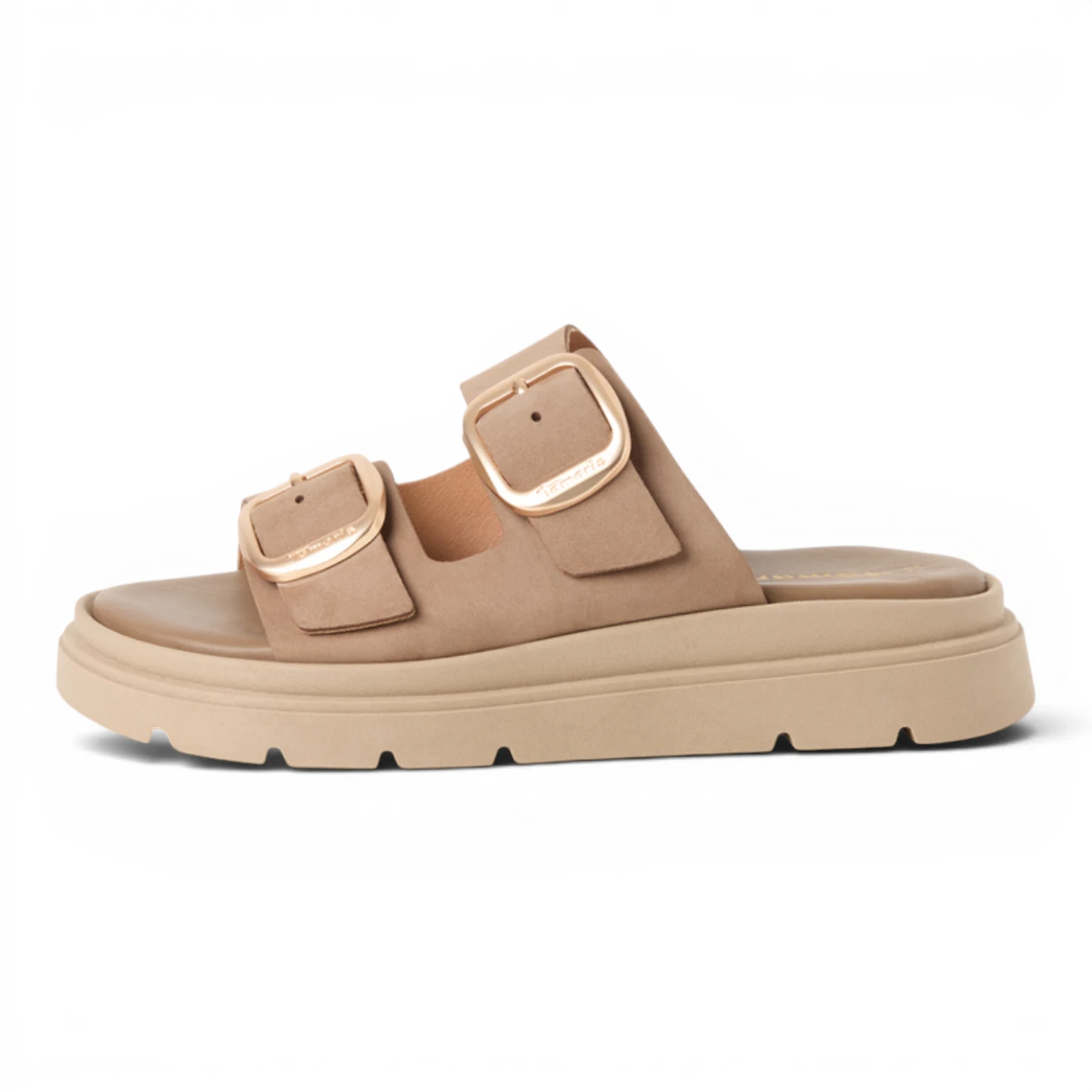 27239-42-353 Tamaris ženska natikača TAUPE NUBUC
