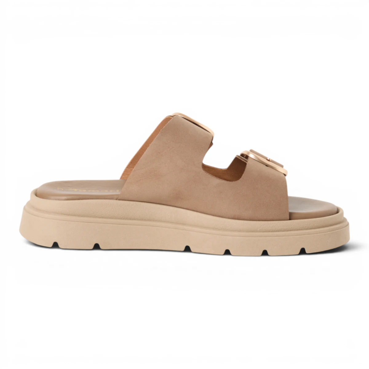 27239-42-353 Tamaris ženska natikača TAUPE NUBUC