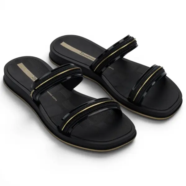27400-BR775 Ipanema glow slide ad black/gold