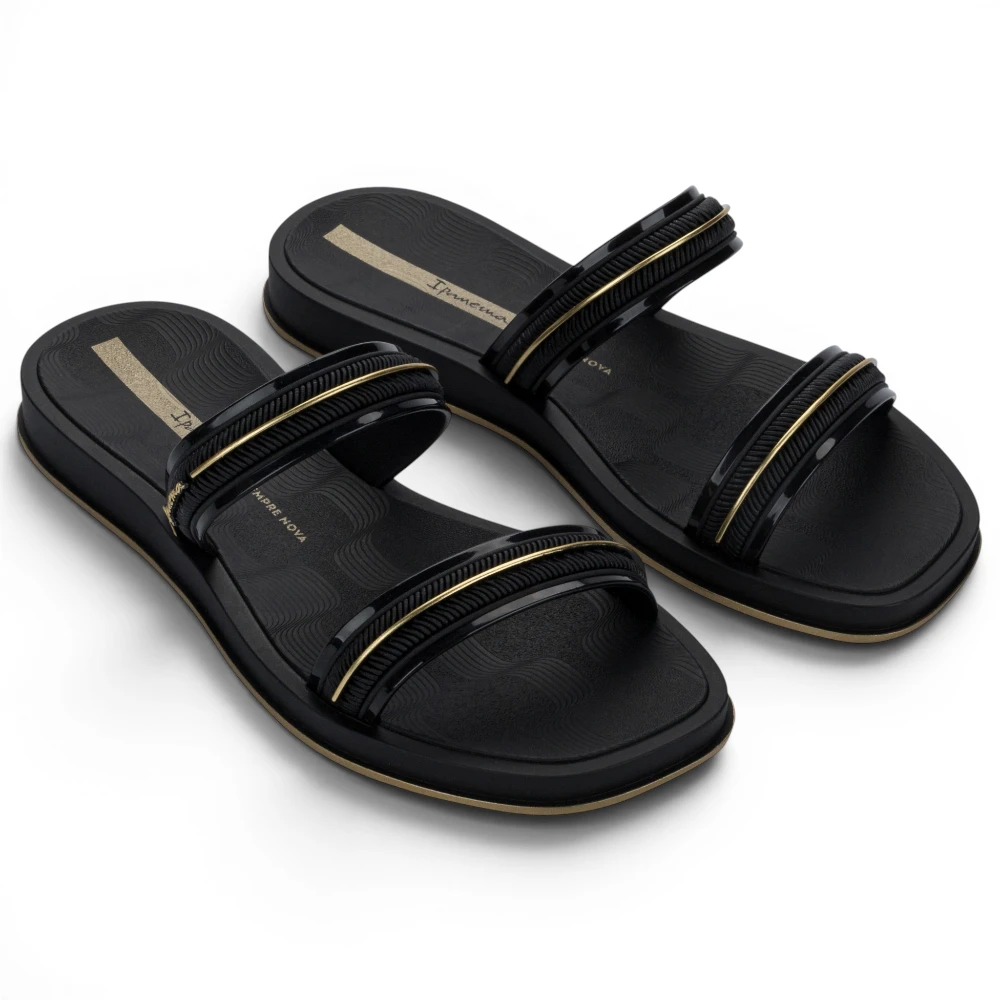 27400-BR775 Ipanema glow slide ad black/gold