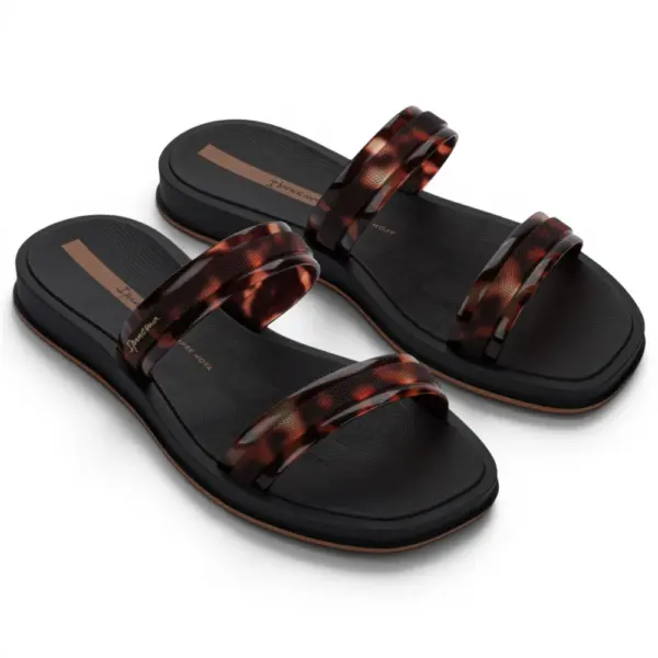 27421-BR850 Ipanema glow trendy slide ad black/brown