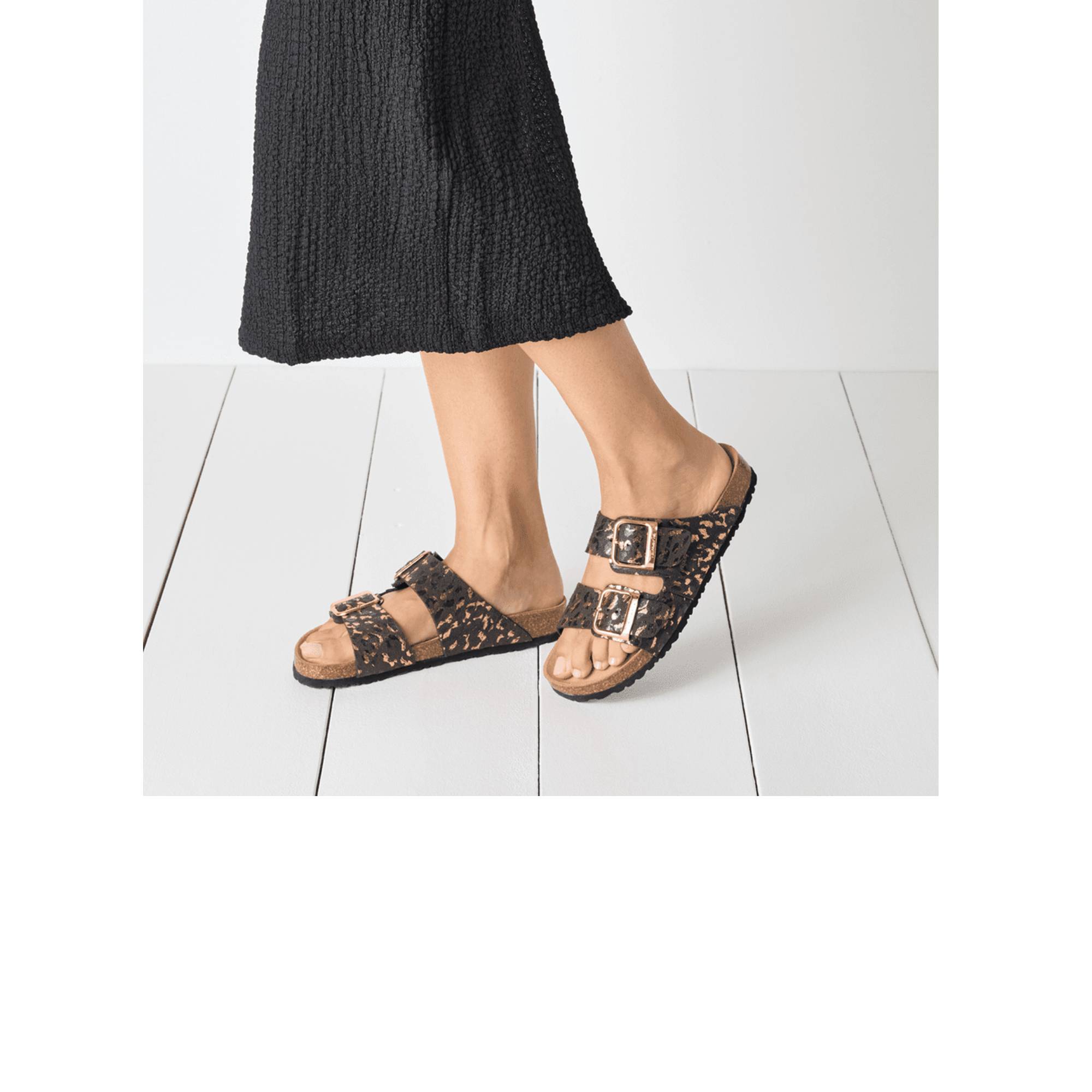 27523-46-090 Tamaris ženske natikače BLACK/LEOPARD
