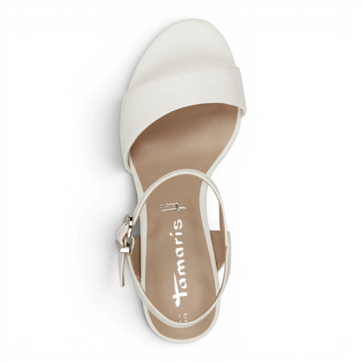 28008-42-140 Tamaris ženske sandale WHITE MATT