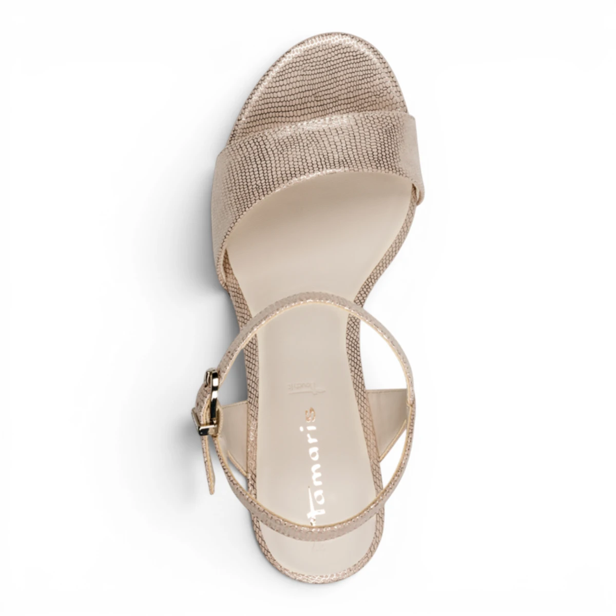28028-42-968 Tamaris ženska sandala LT GOLD STRUCT
