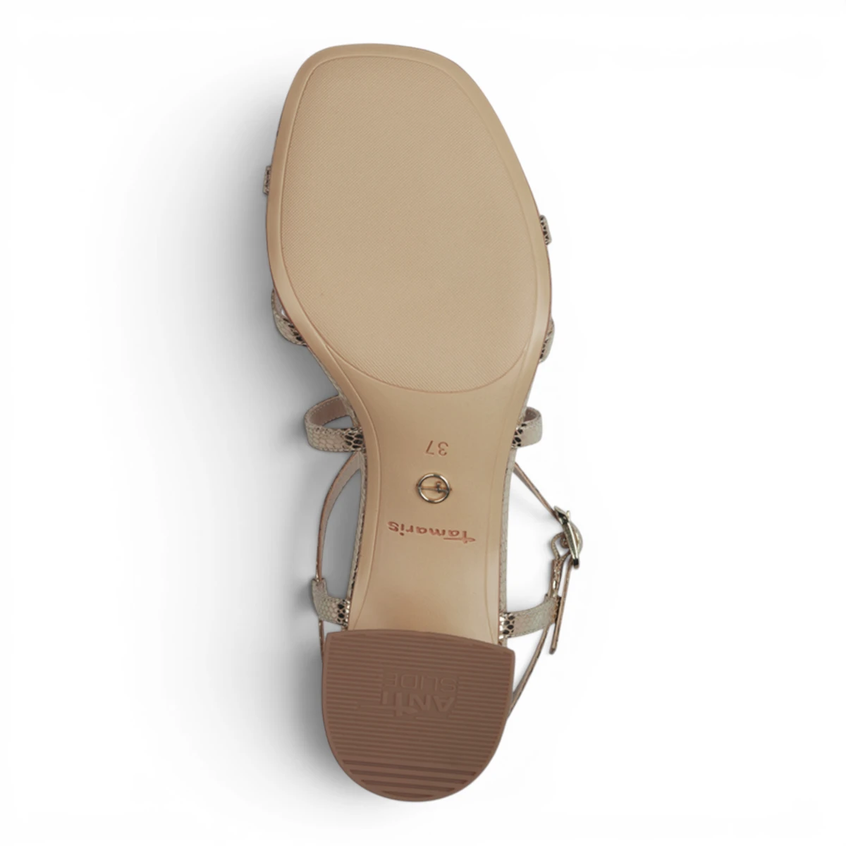 28204-42-968 Tamaris ženska sandala LT GOLD STRUCT