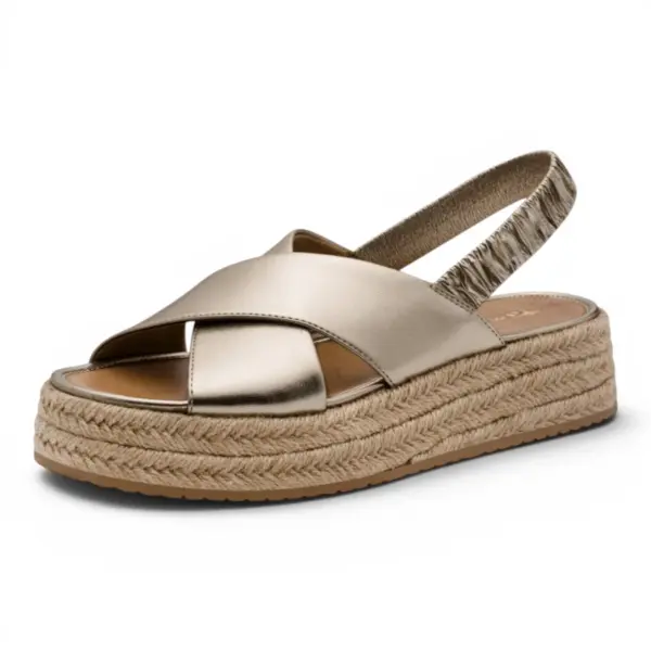 Tamaris Ženske Sandale na Punu Petu – Light Gold