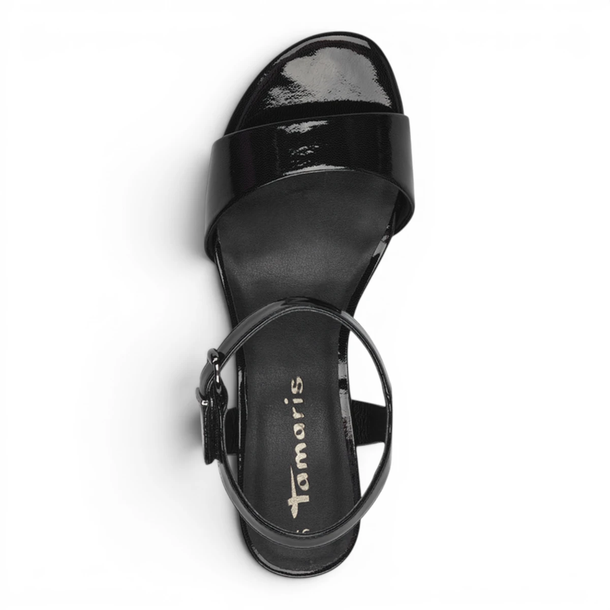 28249-42-018 Tamaris ženska sandala BLACK PATENT