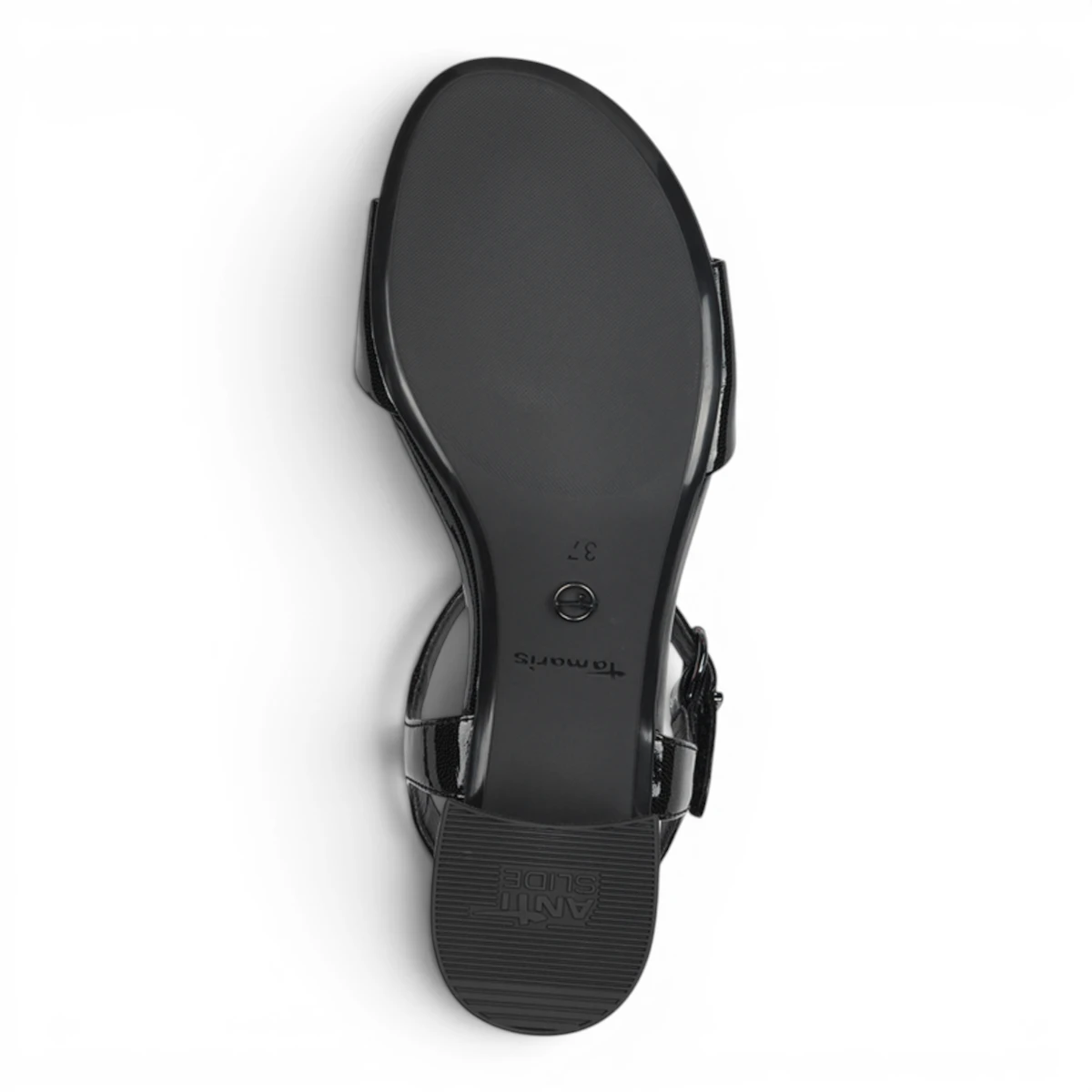 28249-42-018 Tamaris ženska sandala BLACK PATENT