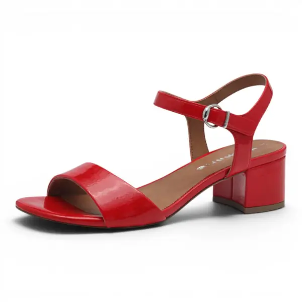 Ženske lakirane sandale Tamaris RED PATENT