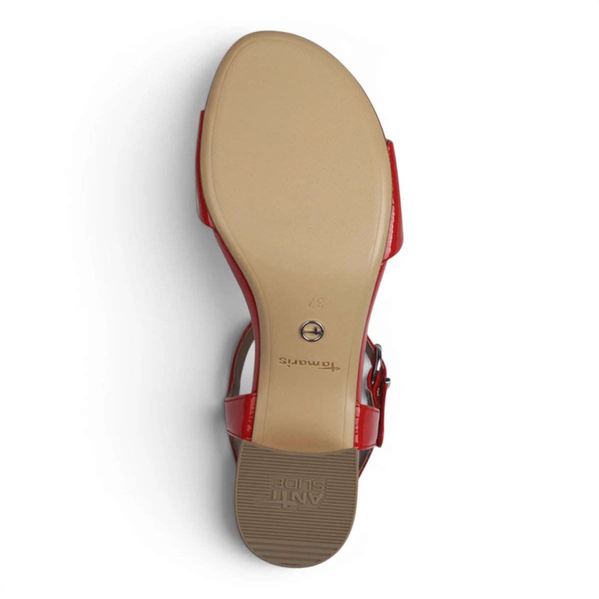 28249-42-524  Tamaris ženska sandala RED PATENT