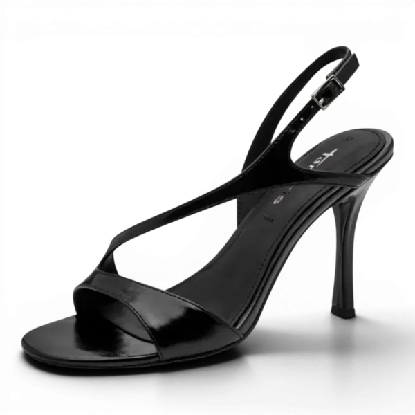 Ženske sandale Tamaris BLACK – klasična crna elegancija na visoku petu