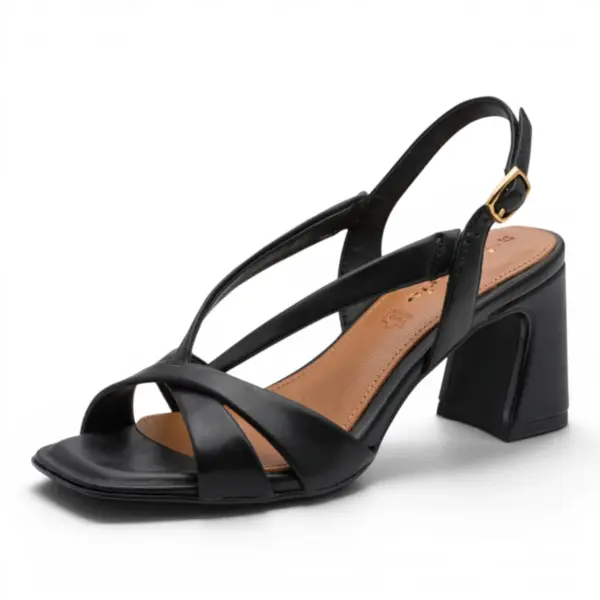 Ženske sandale Tamaris BLACK MATT – elegantna mat crna na visoku petu