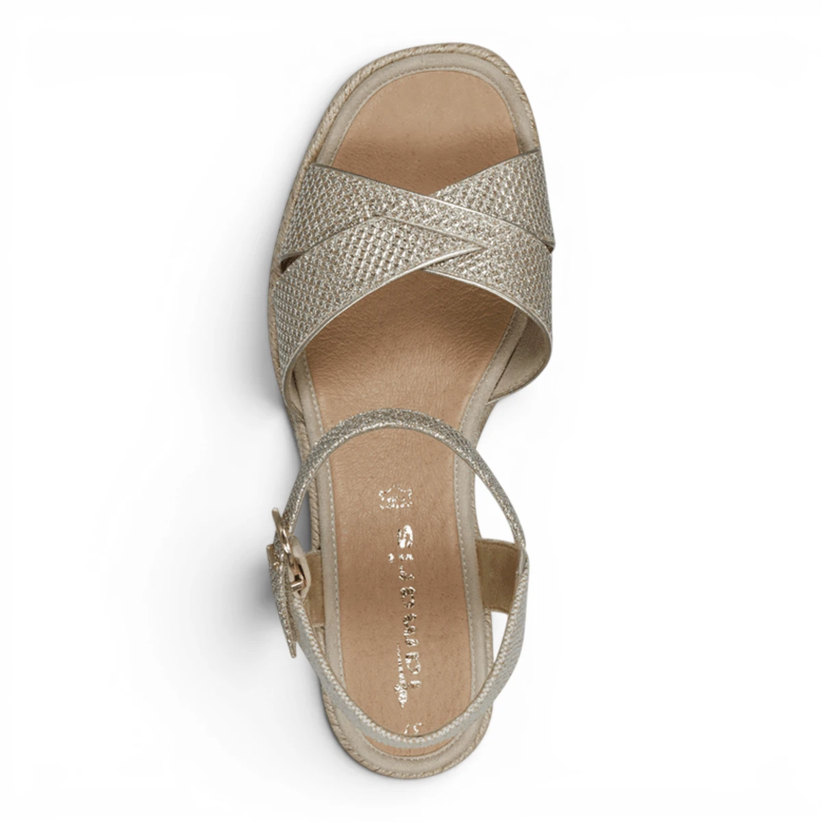 28367-42-967  Tamaris ženska sandala LT.GOLD GLAM