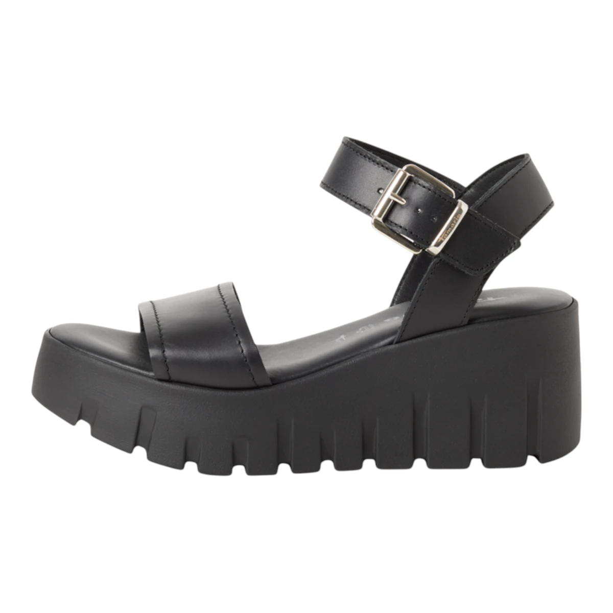28712-42-003  Tamaris ženska sandala BLACK LEATHER