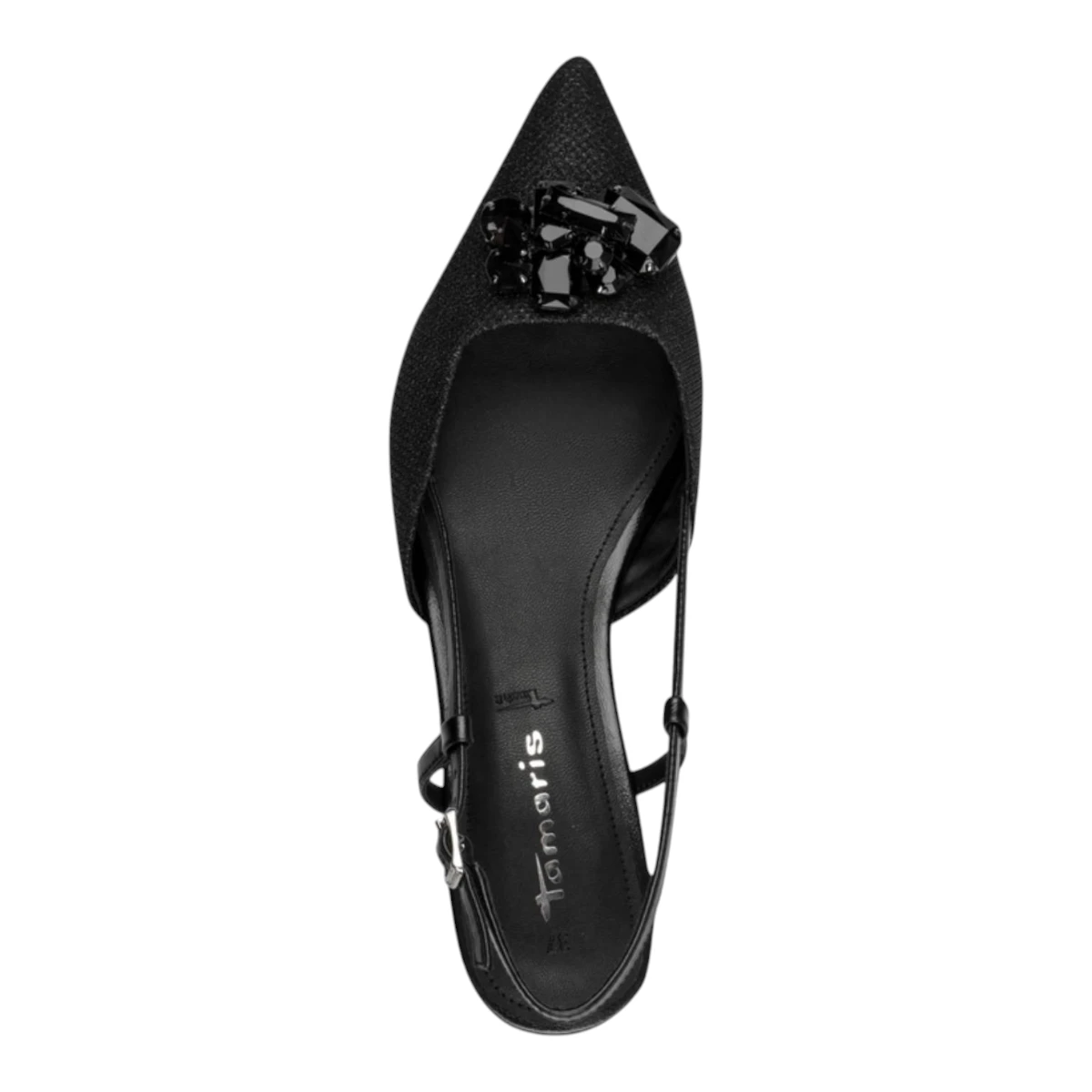29512-46-043 Tamaris ženska cipela na otvorenu petu BLACK GLAM