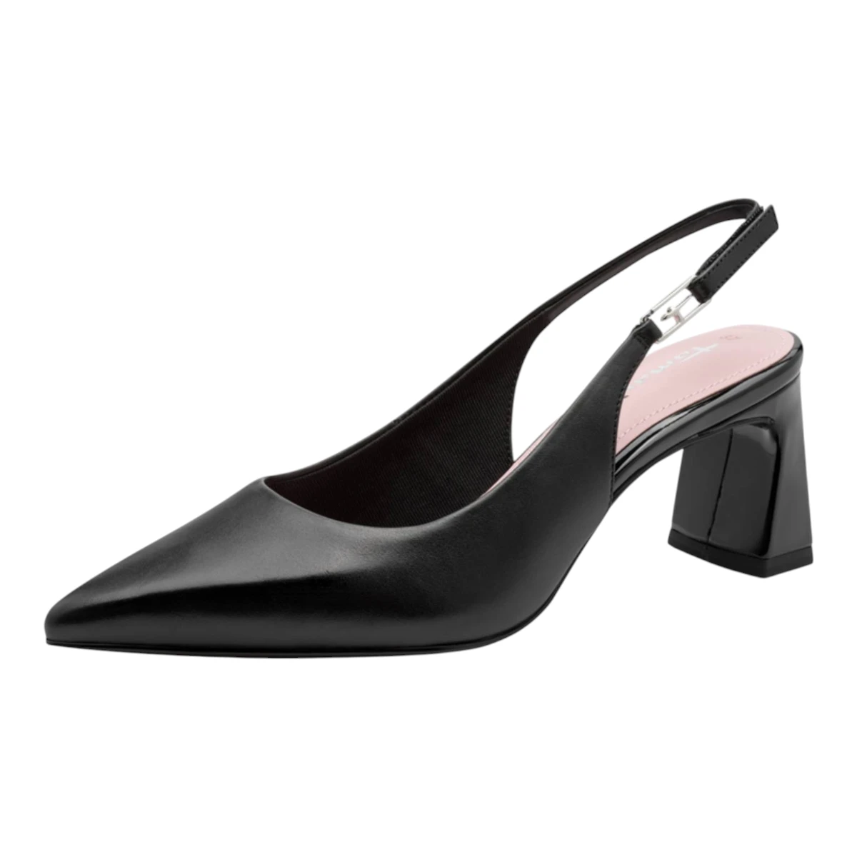 29624-46-003 Tamaris ženska cipela na otvorenu petu BLACK LEATHER