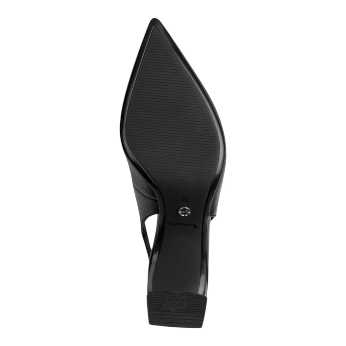 29624-46-003 Tamaris ženska cipela na otvorenu petu BLACK LEATHER
