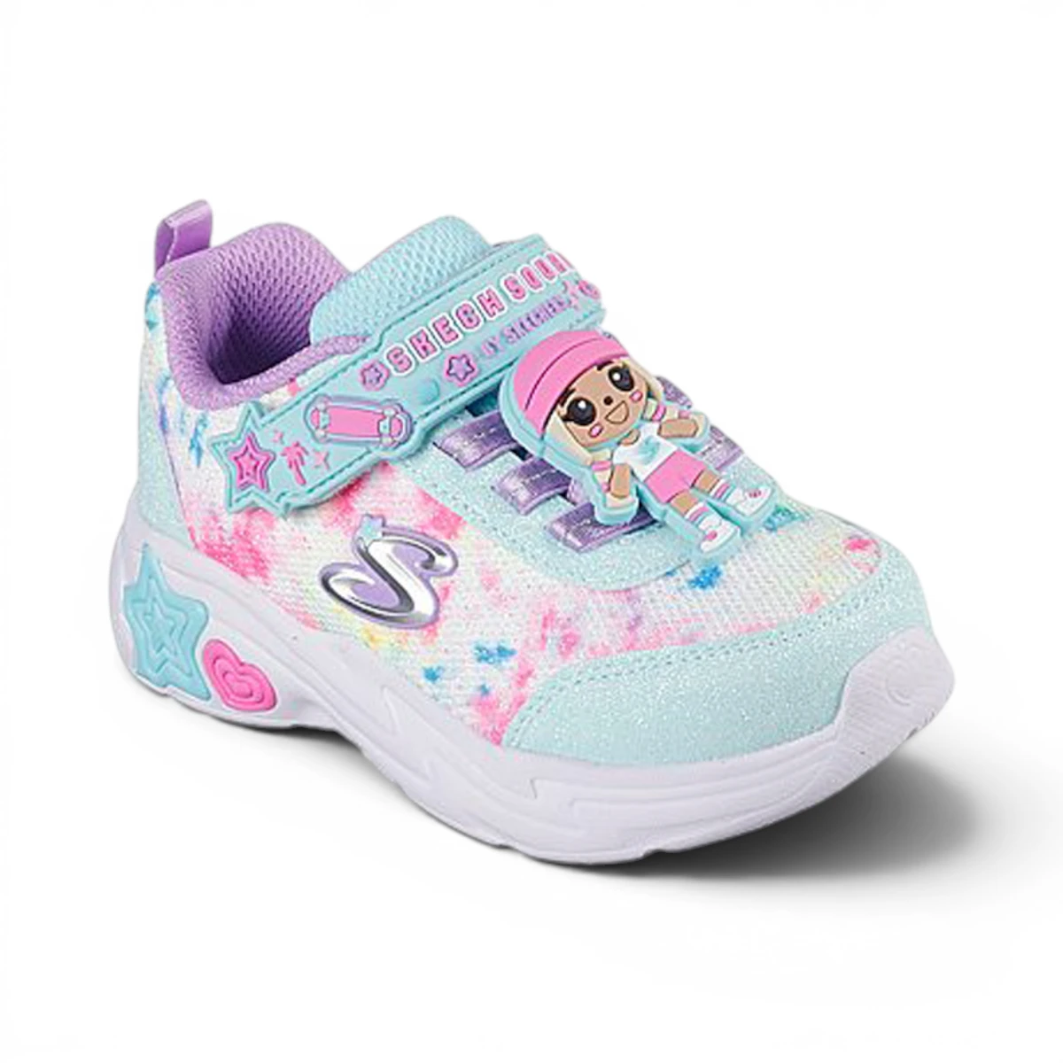 302214N-MTMT Snuggle Sneaks Skech Squad svjetleće tenisice višebojne – Skechers